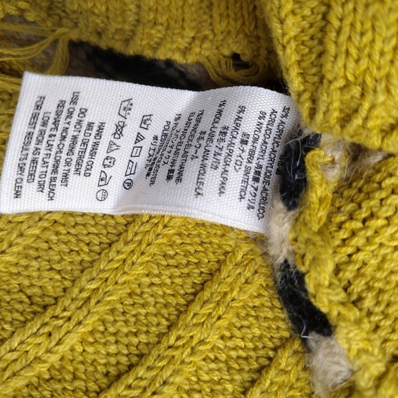 Free People "All the Pattern" Mock Neck Pullover Small - Picture 10 of 10